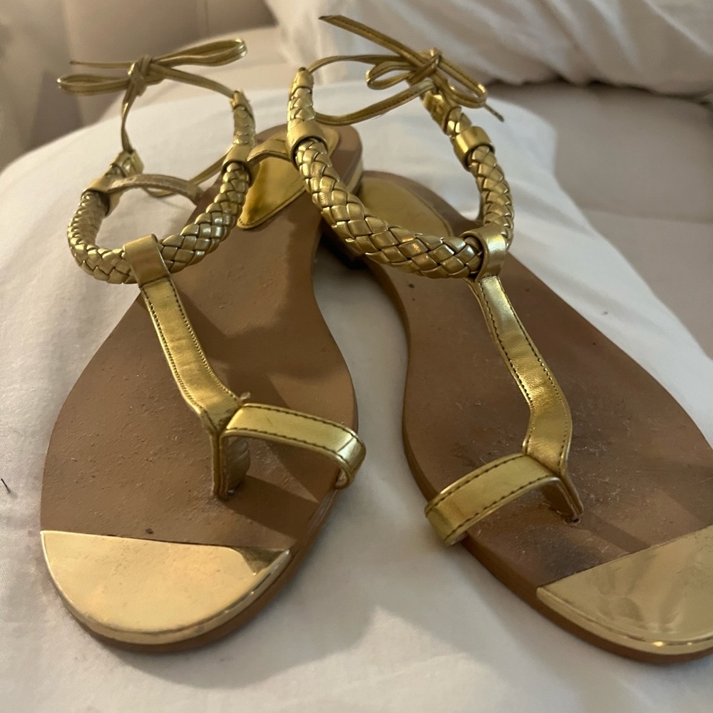 Isola goddess strapy braided Sandels